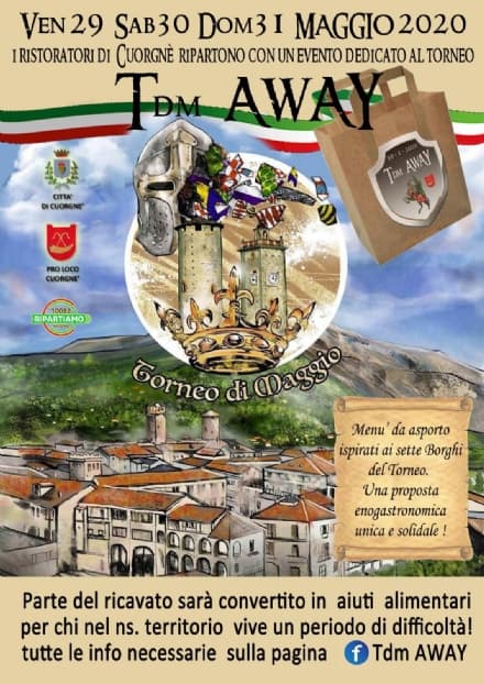 CUORGNE' - Torneo di Maggio solidale ai tempi del coronavirus