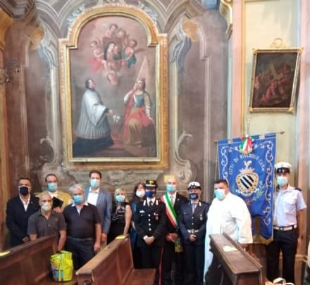 RIVAROLO CANAVESE - Inaugurato il restauro del dipinto «Madonna delle Grazie» nella Chiesa di San Rocco