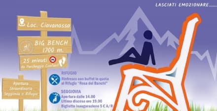 VALPRATO SOANA - Una panchina gigante in Valle Soana nuova attrazione turistica: il taglio del nastro il 26 settembre