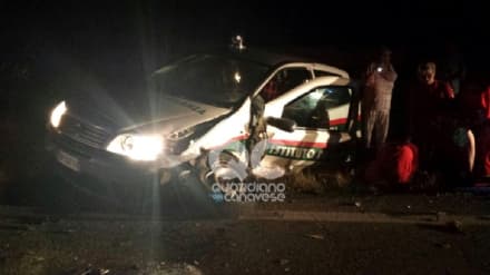 CASTELLAMONTE - Grave incidente stradale: cinque feriti e due auto distrutte - FOTO