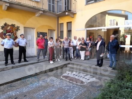 CASTELLAMONTE - L'ultimo saluto all'ex comandante della Polizia locale Franco Oberto - FOTO