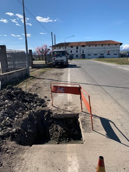 BOSCONERO-RIVAROLO - Parte il cantiere per la rotonda in Borgata Vittoria