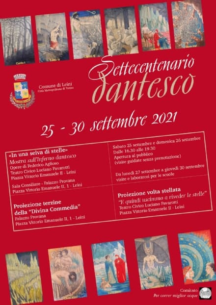LEINI - Mostra, laboratori e proiezioni per il Settecentenario dantesco