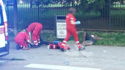 RIVAROLO - Lite in strada: due profughi in ospedale - FOTO