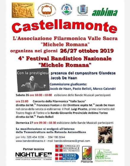 CASTELLAMONTE - Il festival bandistico «Michele Romana» in aiuto del piccolo Loris