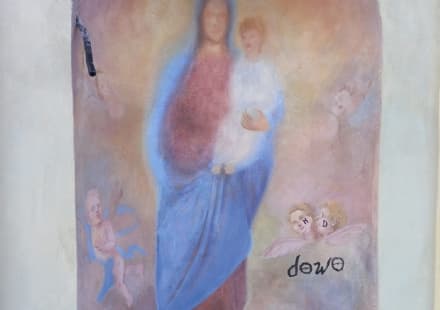 PAVONE CANAVESE - Il pilone appena restaurato e già stato vandalizzato