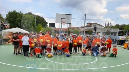 CASTELLAMONTE - Inaugurato il nuovo campo da pallacanestro in via Bianchetti - FOTO
