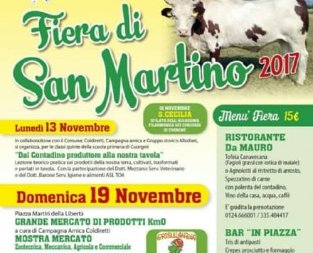 CUORGNE' - Domenica torna una super Fiera di San Martino