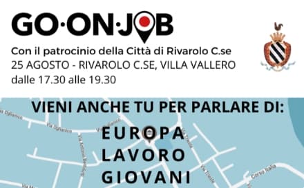 RIVAROLO CANAVESE - A Villa Vallero il progetto «Go on Job»