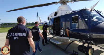 VIVERONE-VOLPIANO - Arma dei Carabinieri in sorvolo sui siti Unesco del Piemonte - FOTO E VIDEO
