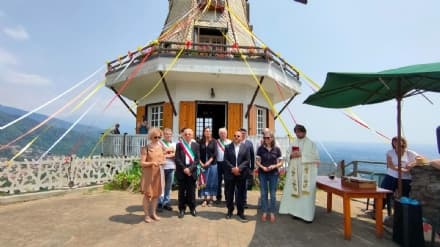 FORNO CANAVESE - Taglio del nastro per il Mulino Val, uno dei simboli del Canavese - FOTO