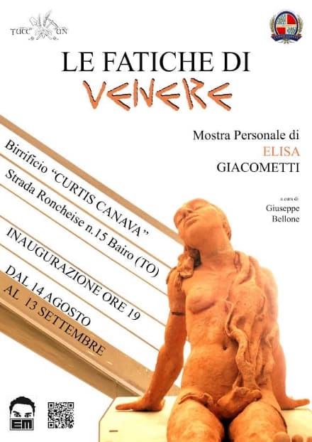 BAIRO - Al Curtis Canava è tempo d'arte con "Le fatiche di Venere"
