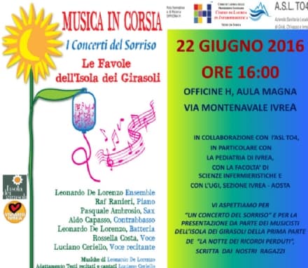 IVREA - Un evento sulla musicoterapia per i bimbi in ospedale