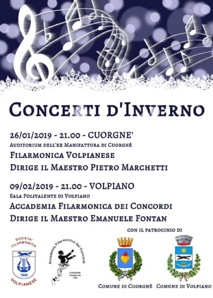 VOLPIANO-CUORGNE' - Concerti d'Inverno per le due filarmoniche