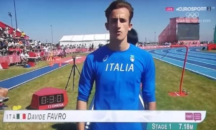 ATLETICA LEGGERA - Fantastico risultato di Davide Favro alle Olimpiadi Giovanili