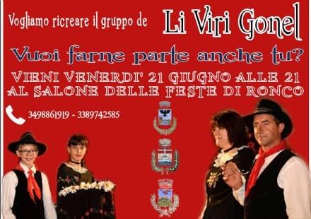 VALLE SOANA - Dai Comuni l'invito a rifondare «Li Viri Gonel»