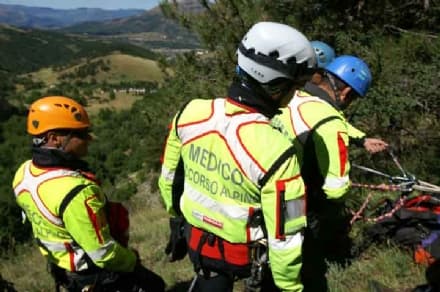 BORGOFRANCO - Ciclista di Ivrea cade in montagna con la mountain bike, recuperato dal soccorso alpino