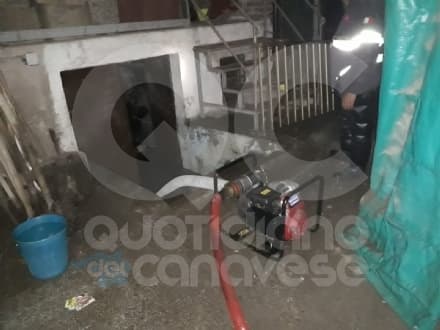 MALTEMPO - Nottata di lavoro, in alto Canavese, per i vigili del fuoco - FOTO