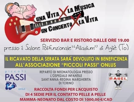 AGLIE' - Musica e buon cibo per la neonatologia del Regina Margherita