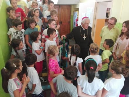 CUORGNE' - Visita del vescovo Cerrato alle scuole di Priacco e Salto - FOTO