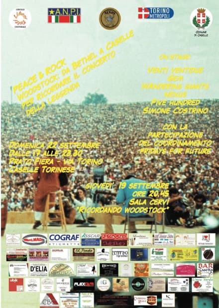 CASELLE - La storia leggendaria di Woodstock rivive al Prato della Fiera