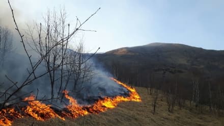 CANISCHIO - Spento il rogo a Mares - VIDEO AIB TRA LE FIAMME