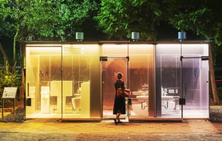 TECH - Giappone, i bagni pubblici trasparenti e illuminati