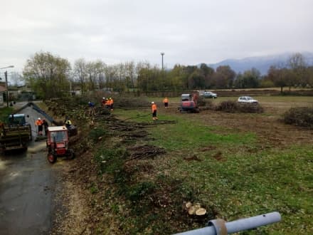 OGLIANICO - Intervento della Protezione Civile per la sicurezza - FOTO