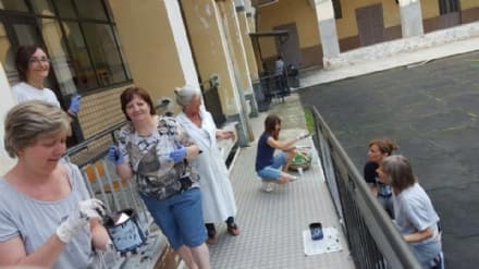 RIVAROLO - Genitori e insegnanti «armati» di pennello - FOTO