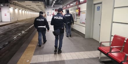 RIVAROLO CANAVESE - Controlli della polizia ferroviaria in stazione
