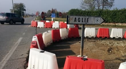 AGLIE' - Dopo otto anni di proteste e 100 incidenti, partono i lavori per la nuova rotonda sulla provinciale - FOTO