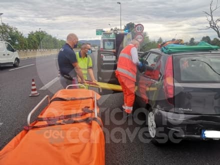 MAPPANO - Scontro sul raccordo Torino-Caselle: un ragazzo ferito - FOTO