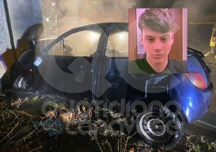 TRAGEDIA A CASELLE - Guidava senza patente il 18enne morto carbonizzato - FOTO
