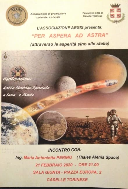 CASELLE - «Per Aspera ad Astra» con Maria Antonietta Perino di Thales Alenia Space