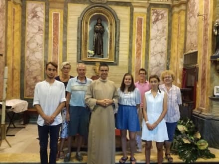 OGLIANICO - Passaggio di fedeli dalla Francia a San Francesco Benne