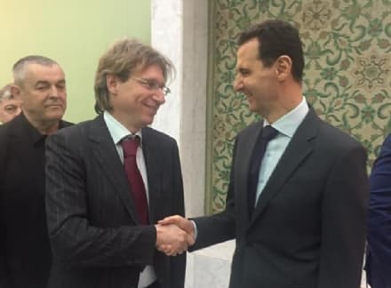 RIVAROLO - L'ex sindaco Bertot in Siria per incontrare Assad