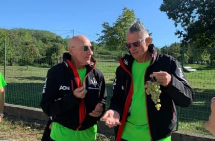 STRAMBINO - Ciccio Graziani e Andrea Lucchetta ospiti d'eccezione alla camminata tra i vigneti - FOTO