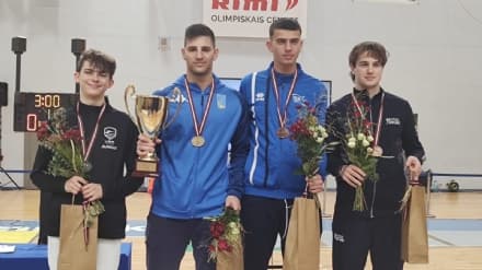 ROCCA CANAVESE - Spada, il talentuoso Simone Mencarelli vince la prima gara di Coppa del mondo giovani