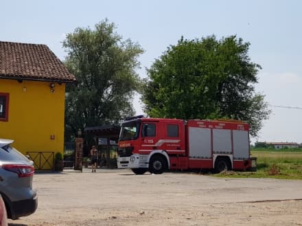 BAIRO - Trattore provoca una fuga di gas vicino alla birreria - FOTO