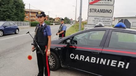 STRAMBINO-BUROLO - Pazzo di gelosia, spacca il naso alla compagna: arrestato dai carabinieri