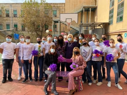 PANCHINE VIOLA - Dal Canavese fino alla Cina: il viola della gentilezza diventa colore universale - FOTO