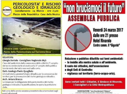 AMBIENTE - Due incontri a Rivarolo e Castellamonte