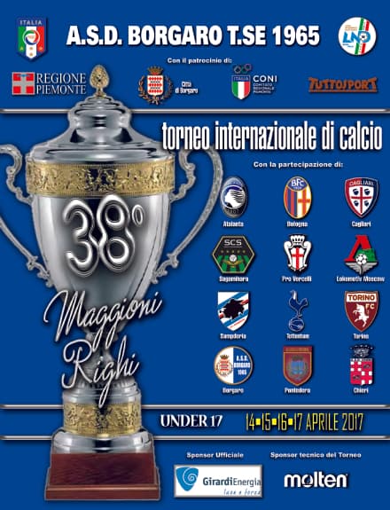 CALCIO - Torino, Atalanta, Sampdoria, Cagliari e Lokomotiv Mosca al Maggioni-Righi