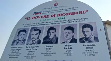 RIVAROLO CANAVESE - L'omaggio della città ai partigiani uccisi all'Argentera - FOTO e VIDEO
