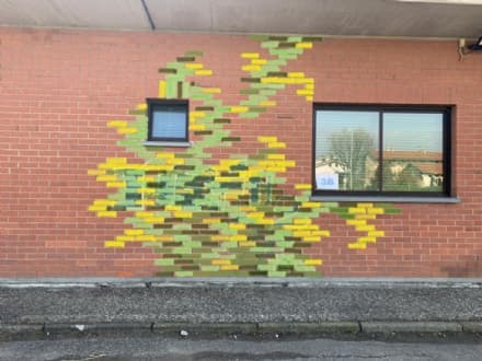 PAVONE CANAVESE - Gli studenti volenterosi cancellano l'azione dei vandali - FOTO