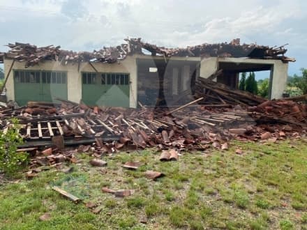 FAVRIA - Nubifragio, tre famiglie evacuate. Duemila metri quadri di serre completamente distrutte - FOTO