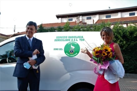 RIVARA - Il cuore Lions batte forte: donato un Fiorino all'Asl To4 per la radiologia a domicilio - FOTO