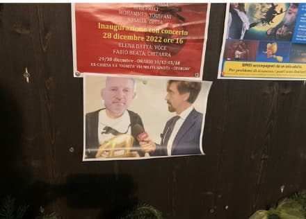 CUORGNE' - Un tapiro al consigliere Pieruccini: fotomontaggio affisso nella bacheca comunale