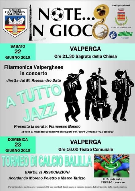 VALPERGA-VOLPIANO - Musica e filarmoniche in ricordo di Poletto, Tarizzo e Cerutti