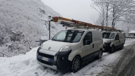 VALLE SOANA - Prima neve, tutta la valle resta senza corrente